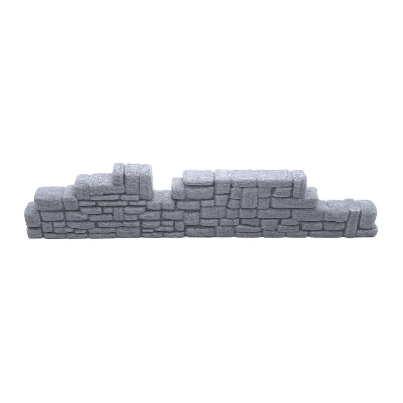 EnderToys Ruined Stone Walls Set A, Terrain Scenery for Tabletop 28mm Miniatures Wargame, 3D Printed and Paintable - Image 3